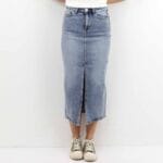 PIA NEW HW MIDI DENIM SKIRT