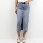 PIA NEW HW MIDI DENIM SKIRT