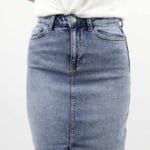 PIA NEW HW MIDI DENIM SKIRT