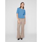VIDALO O-NECK SS KNIT TOP