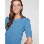 VIDALO O-NECK SS KNIT TOP