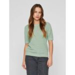 VIDALO O-NECK SS KNIT TOP