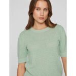 VIDALO O-NECK SS KNIT TOP