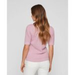 VIDALO O-NECK SS KNIT TOP