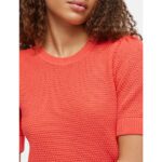 VIDALO O-NECK SS KNIT TOP