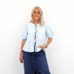 ELLY 2/4 BOW DETAIL TOP