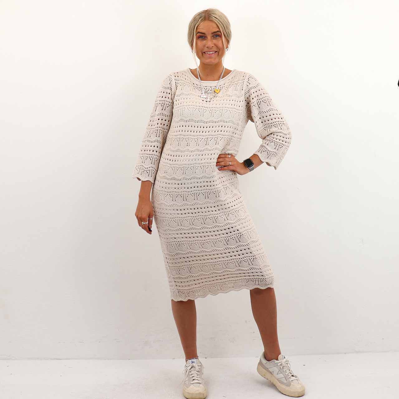 JDYSUN LAY 3/4 BOAT NECK DRESS