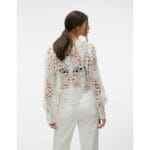 NIKKI LACE LS VNECK TOP