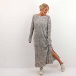 CITA L/S PLEATED MIDI DRESS