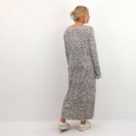 CITA L/S PLEATED MIDI DRESS