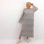 CITA L/S PLEATED MIDI DRESS