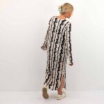 CITA L/S PLEATED MIDI DRESS