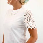 EBBA LIFE S/S LACE TOP
