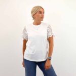 EBBA LIFE S/S LACE TOP