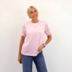 EBBA LIFE S/S LACE TOP