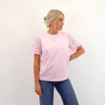 EBBA LIFE S/S LACE TOP