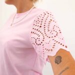 EBBA LIFE S/S LACE TOP