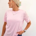 EBBA LIFE S/S LACE TOP