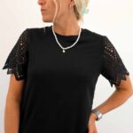EBBA LIFE S/S LACE TOP