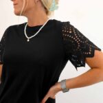 EBBA LIFE S/S LACE TOP
