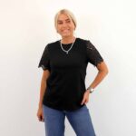 EBBA LIFE S/S LACE TOP