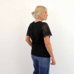 EBBA LIFE S/S LACE TOP