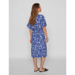 LAYA BEA VNECK 2/4 MID CALF DRESS