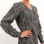 OBJJACIRA L/S V-NECK SHORT DRESS