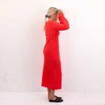 PCFLORA LS MIDI DRESS