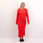 PCFLORA LS MIDI DRESS