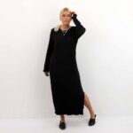 PCFLORA LS MIDI DRESS
