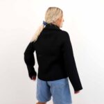 OBJELLY RE L/S ZIP KNIT PULLOVER
