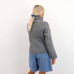 OBJELLY RE L/S ZIP KNIT PULLOVER