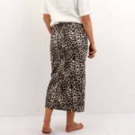 VILEONOR HW MIDI LEO DENIM SKIRT