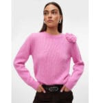 VMADIA LS O-NECK FLOWER PULLOVER
