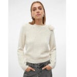VMADIA LS O-NECK FLOWER PULLOVER