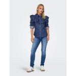 ONLINDIGO LS FRILL DNM SHIRT