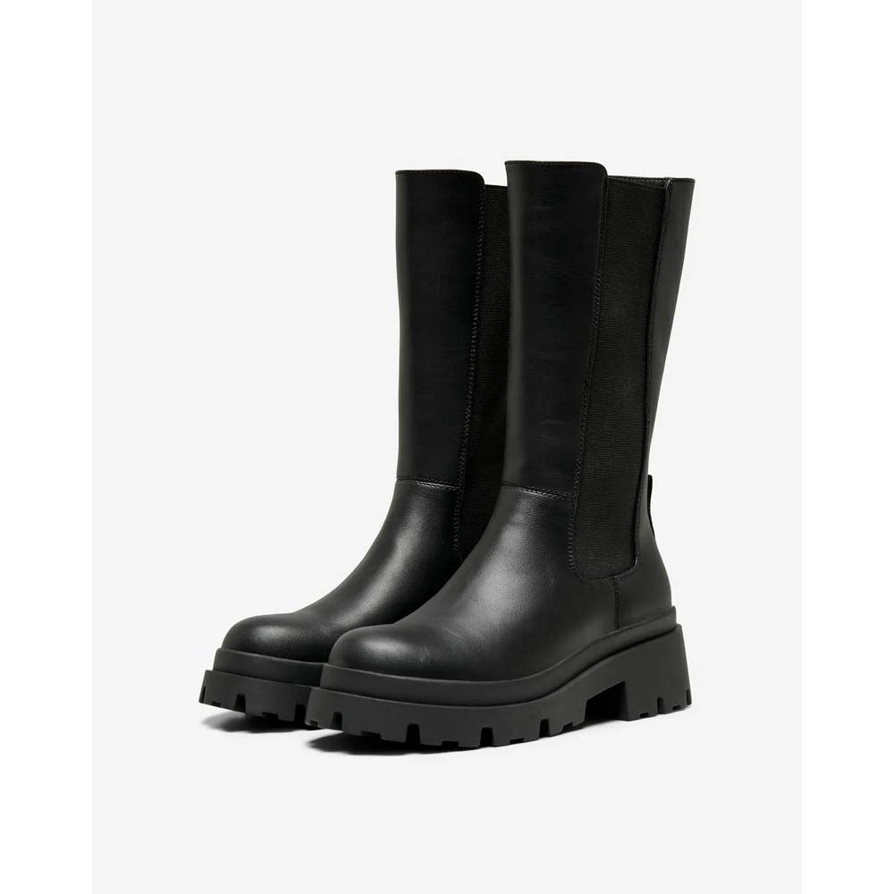 Only Dames Onldoja-5 Pu Long Boot laarzen, Brown Stone, 36 EU