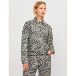 JXSARAH ZEBRA OVERSHIRT