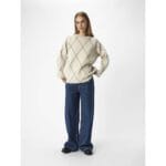OBJESTER LS KNIT TOP AOP NOOS