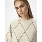 OBJESTER LS KNIT TOP AOP NOOS