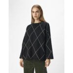 OBJESTER LS KNIT TOP AOP NOOS
