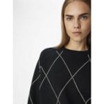 OBJESTER LS KNIT TOP AOP NOOS