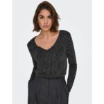 ONLCAROL L/S 2-WAY GLITTER MIX TOP