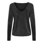 ONLCAROL L/S 2-WAY GLITTER MIX TOP