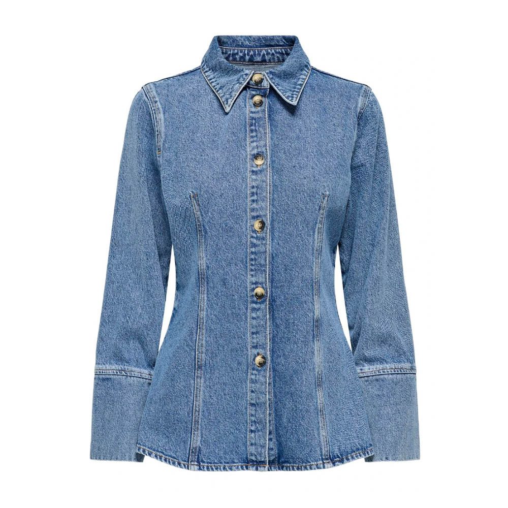 ONLNARA L/S FITTED DNM SHIRT