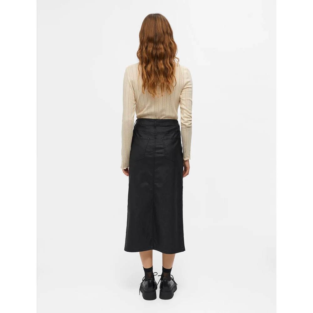 Object OBJNAYA COATED NOOS - Kokerrok - grey/grijs