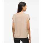 VIELLETTE S/S SATIN TOP