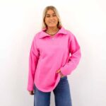 JXNANNA LS HALF ZIP SWEAT