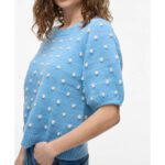 VIDOTTIE 2/4 SLEEEVE KNIT TOP